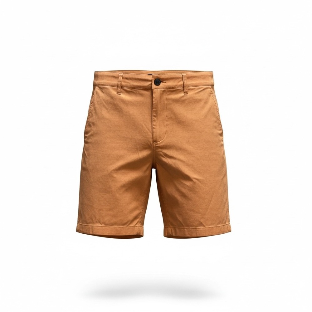 Faherty Brand Men's All Day Shorts Orange Size 28 Belt Loop Casual Cotton Blend‎